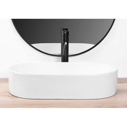 REA-U9108 - Nadpultni umivalnik LAYLA 30x53 cm keramika/sijajna bela