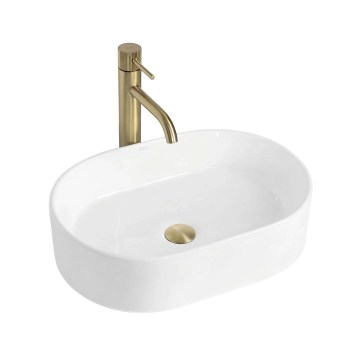 REA-U9249 - Umivalnik na pult NADIA 32x46 cm keramika/sijajno bela