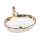 REA-U9650 - Umivalnik za pult MARGOT 40x52 cm keramika/bela/zlata