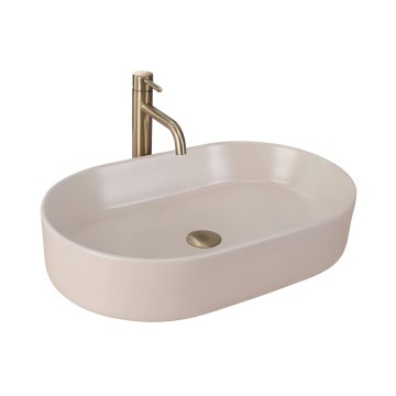 REA-U9661 - Nadpultni umivalnik NADIA 38,5x61 cm keramika/bež