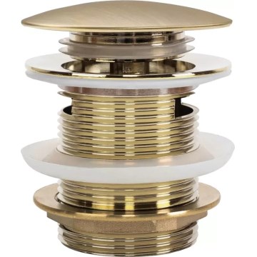 REA-W2005 - Odtok za kad CLICK-CLACK, premer 7 cm, krtačeno zlato