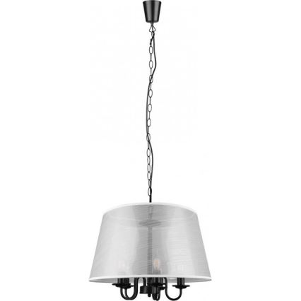 Reality - LED Lestenec na verigi CIMA 5xE14/40W/230V siva