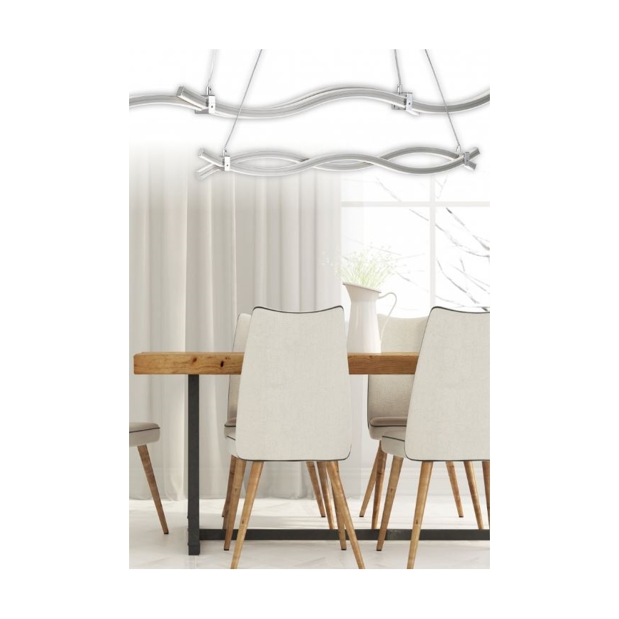 Reality - LED Lestenec na vrvici WAVE LED/16W/230V + LED/9W