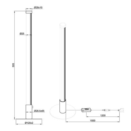 Reality - LED Zatemnitvena namizna svetilka SMARAGD LED/6W/230V 3000-6000K Wi-Fi