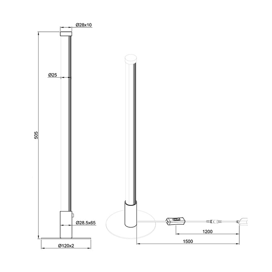 Reality - LED Zatemnitvena namizna svetilka SMARAGD LED/6W/230V 3000-6000K Wi-Fi