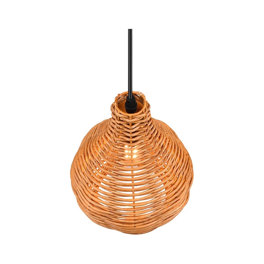 Reality - Lestenec na kablu SPROUT 1xE14/40W/230V rjava/ratan