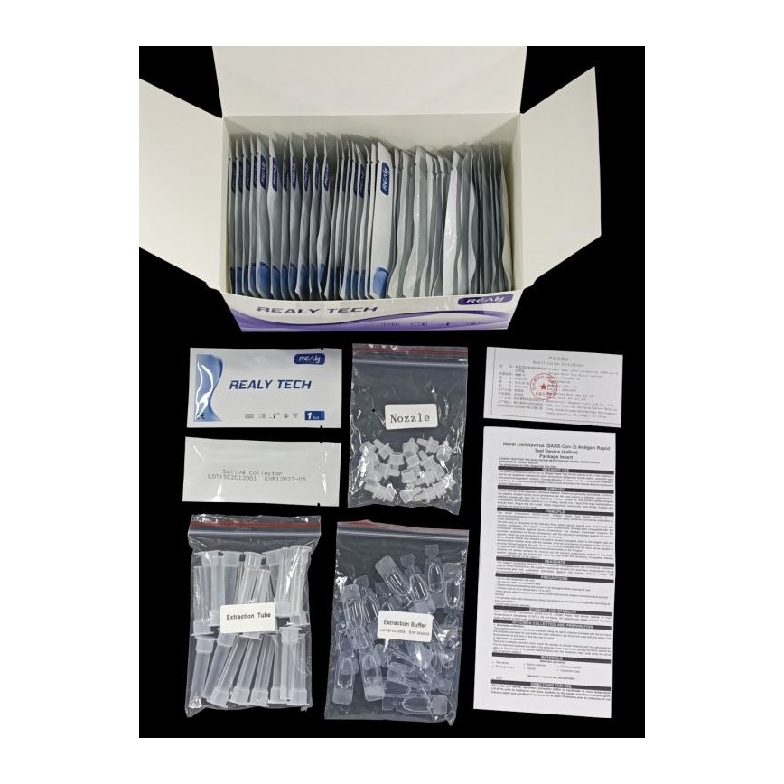 RealyTech - Antigenski COVID-19 hitri test sline 20 kom.