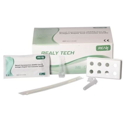 RealyTech - Antigenski COVID-19 hitri test (swab) - z nosu 25 kom.