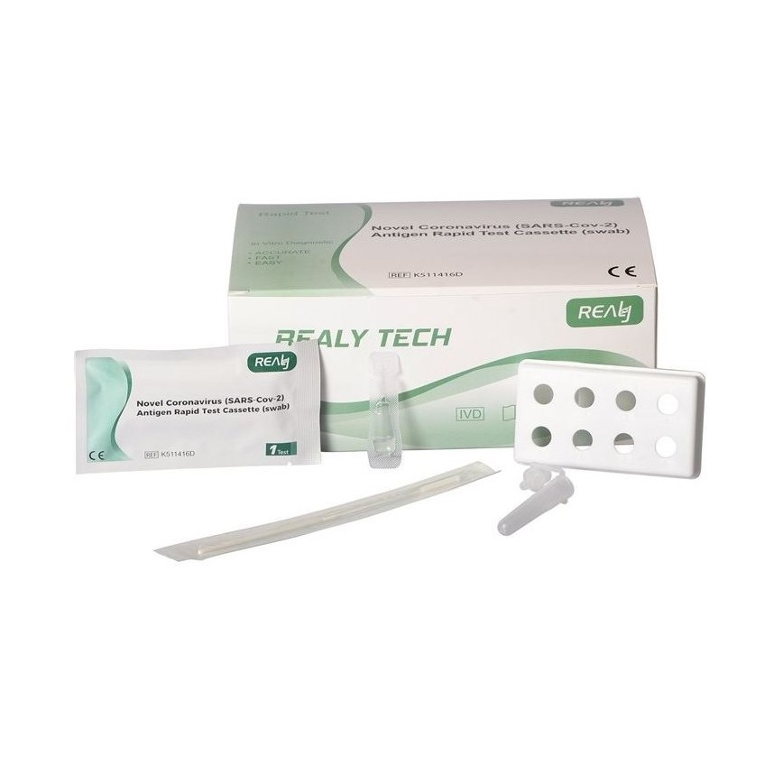 RealyTech - Antigenski COVID-19 hitri test (swab) - z nosu 25 kom.