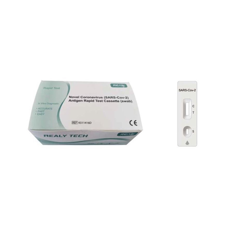 RealyTech - Antigenski COVID-19 hitri test (swab) - z nosu 25 kom.