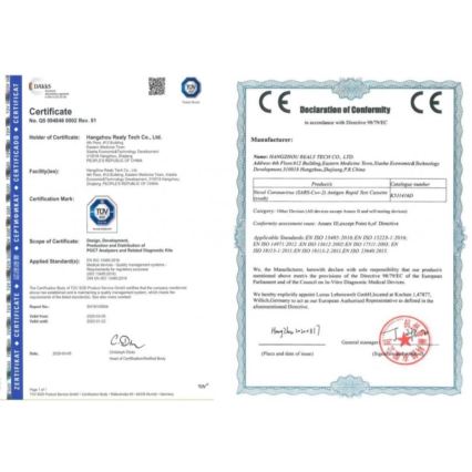 RealyTech - Antigenski COVID-19 hitri test (swab) - z nosu 25 kom.