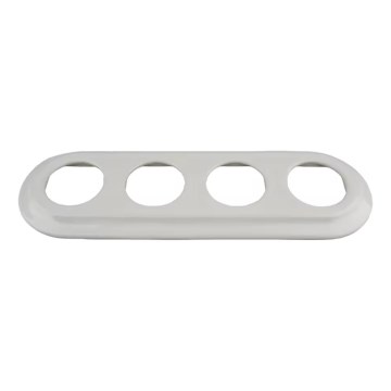 Reblig - Porcelanast retro okvir za štiri, bel