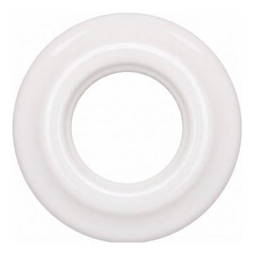 Reblig - porcelanast retro okvirček, preprost, bel