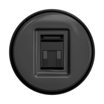 Reblig - Retro podatkovna vtičnica brez okvirja antracit