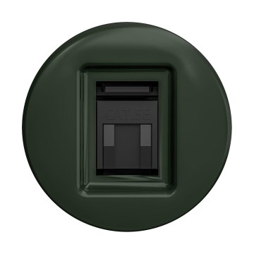 Reblig - retro podatkovna vtičnica brez okvirja, zelena