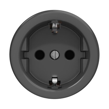 Reblig - Retro stenska vtičnica SCHUKO 230V/16A, brez okvirja, antracit