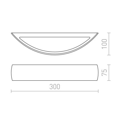 RED - Design Rendl - R10266 - Stenska svetilka CRESCENT R7s/80W/230V