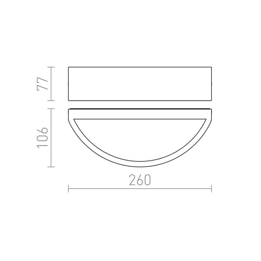 RED - Design Rendl - R10364 - Zunanja stenska svetilka LESA 1xE27/26W/230V IP54