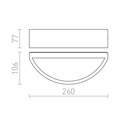 RED - Design Rendl - R10365- Zunanja stenska svetilka LESA 1xE27/26W/230V IP54