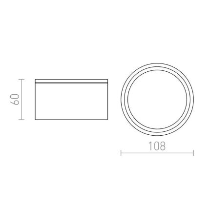 RED - Design Rendl - R10428 - Zunanja stropna svetilka MERIDO 1xGX53/11W/230V IP44 bela