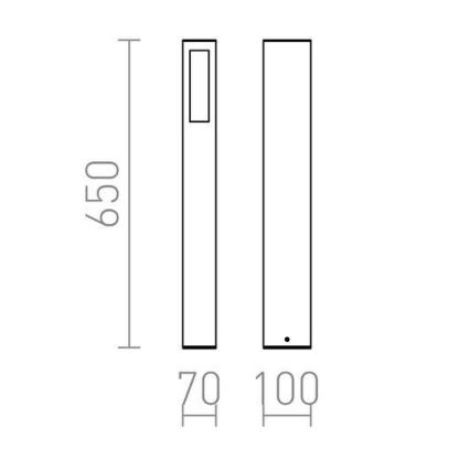 RED - Design Rendl - R10441 - Zunanja svetilka TREEZA 1xE27/26W/230V IP54