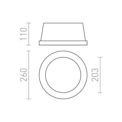 RED - Design Rendl - R10444 - Vgradna svetilka MIA 2xE27/40W/230V