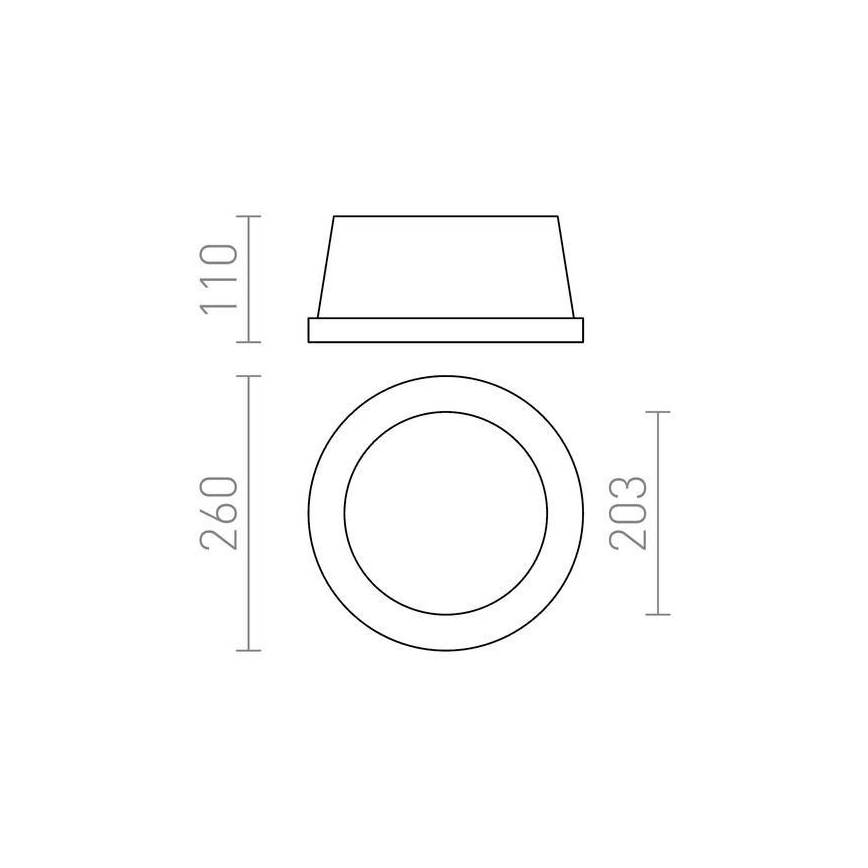 RED - Design Rendl - R10444 - Vgradna svetilka MIA 2xE27/40W/230V