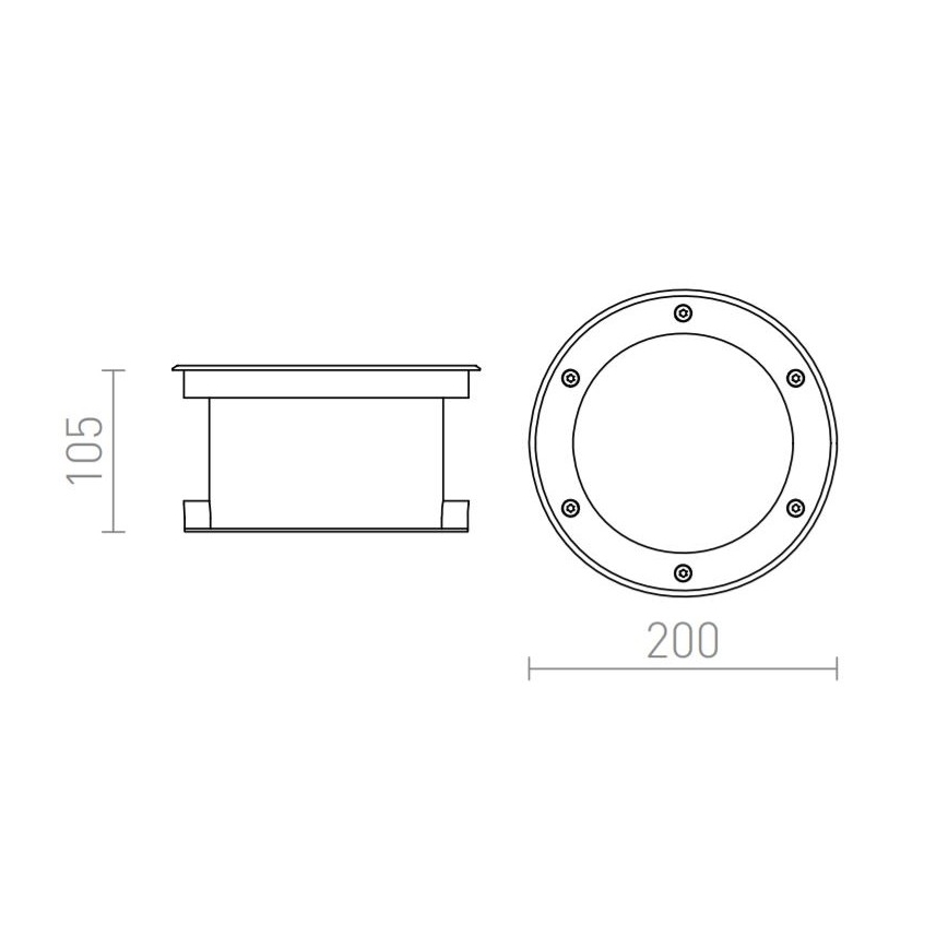 RED - Design Rendl - R10532 - LED Zunanja svetilka TERRA LED/20W/230V IP67