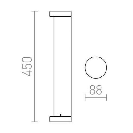 RED - Design Rendl - R11171 - LED Zunanja svetilka SONET LED/7W/230V IP54 antracit