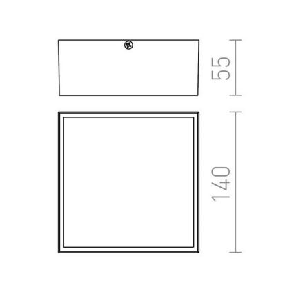 RED - Design Rendl- R11967 - LED Zunanja stropna svetilka BONO LED/4W/230V IP54