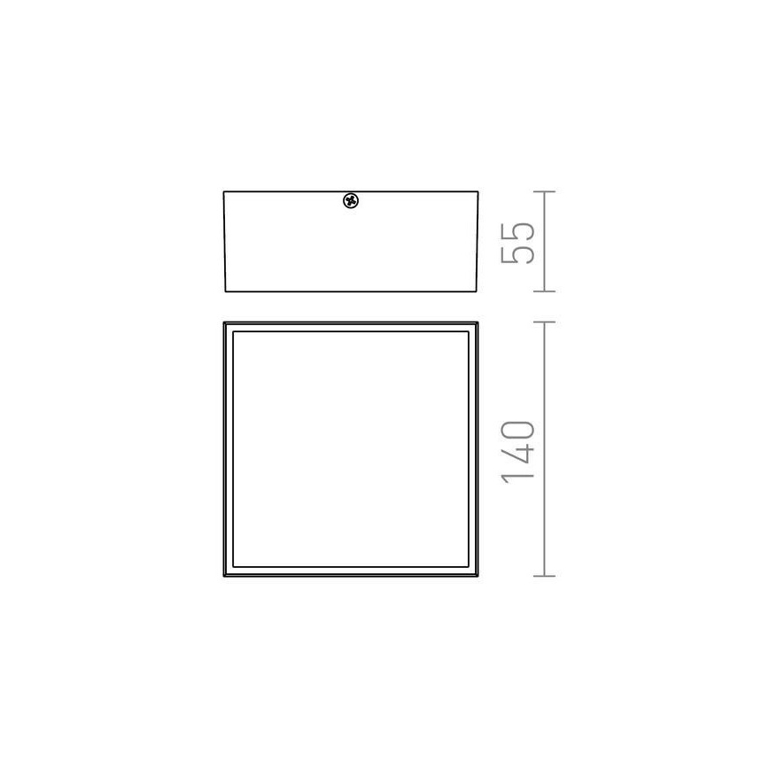 RED - Design Rendl- R11967 - LED Zunanja stropna svetilka BONO LED/4W/230V IP54