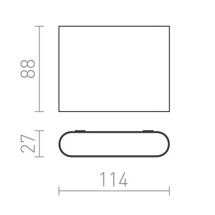 RED - Design Rendl - R12012 - LED Zunanja stenska svetilka CHOIX 2xLED/3W/230V IP54