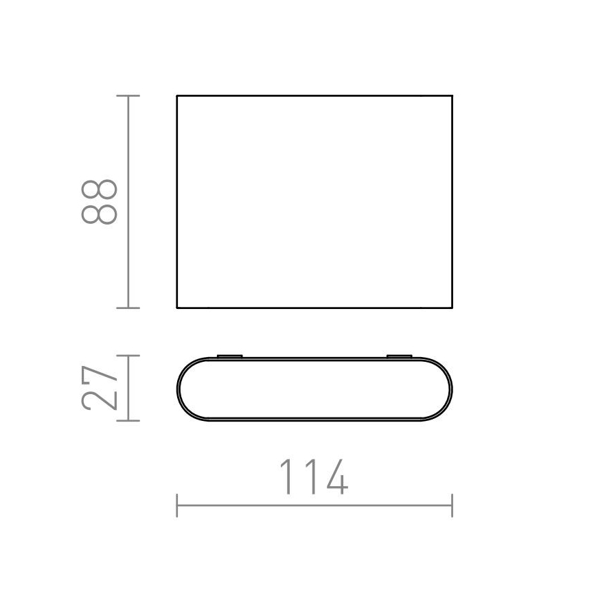 RED - Design Rendl - R12012 - LED Zunanja stenska svetilka CHOIX 2xLED/3W/230V IP54