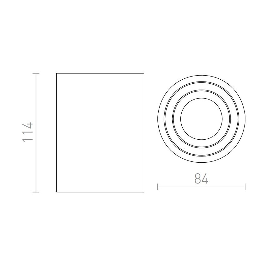 RED - Design Rendl - R12044 - Reflektor MOMA 1xGU10/35W/230V bel