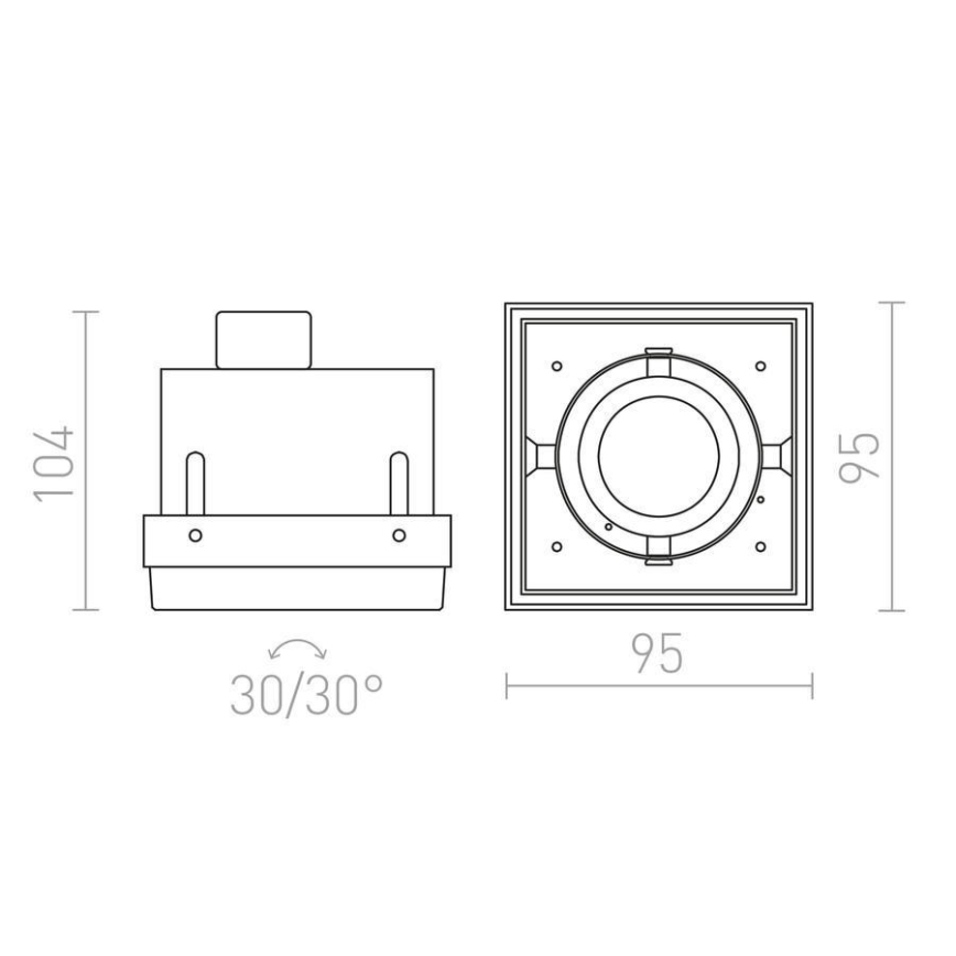 RED - Design Rendl - R12052 - Vgradna svetilka ELECTRA 1xGU10/50W/230V