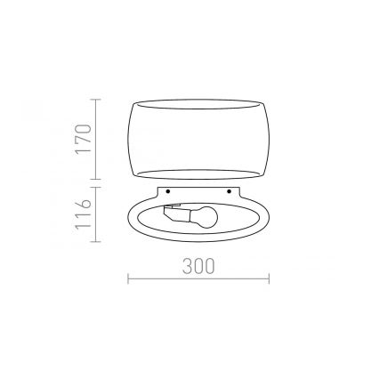 RED - Design Rendl - R12365 - Stenska svetilka VERITA 1xE27/33W/230V bela