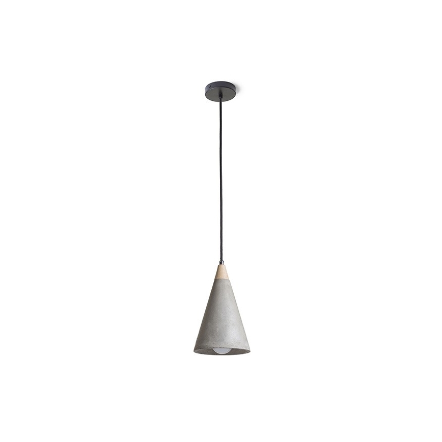 RED - Design Rendl - R12380 - Lestenec na vrvici HEIDI 1xE27/28W/230V beton/les