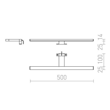 RED - Design Rendl - R12400 - LED Kopalniška osvetlitev ogledala BALEA LED/7W/230V IP44