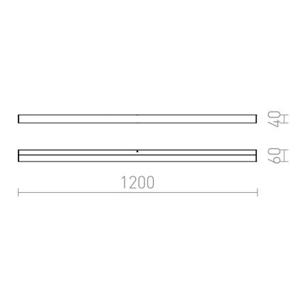 RED - Design Rendl - R12405 - LED Kopalniška osvetlitev ogledala LEVIA LED/24W/230V IP44