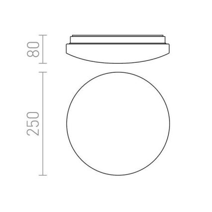 RED - Design Rendl - R12431 - LED Stropna svetilka SEMPRE LED/10W/230V