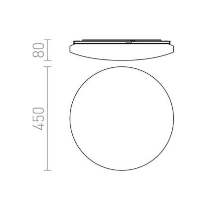 RED - Design Rendl - R12433 - LED Stropna svetilka SEMPRE LED/36W/230V okrogla