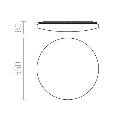 RED - Design Rendl - R12434 - LED Stropna svetilka SEMPRE LED/56W/230V okrogla