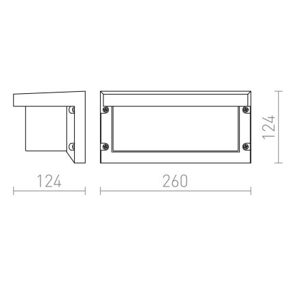 RED - Design Rendl- R12561 - Zunanja stenska svetilka HIDE 1xE27/18W/230V IP54