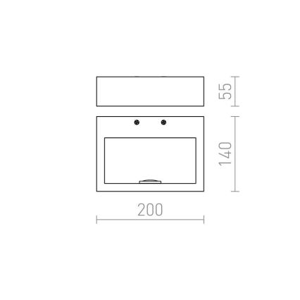 RED - Design Rendl - R12595 - LED Stenska svetilka NEMAN LED/10W/230V