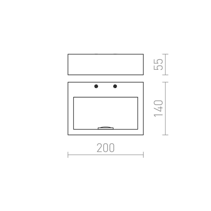 RED - Design Rendl - R12595 - LED Stenska svetilka NEMAN LED/10W/230V