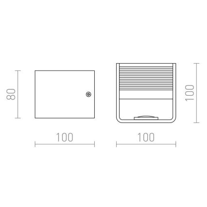 RED - Design Rendl - R12598 - LED Stenska svetilka ONYX LED/5W/230V bela