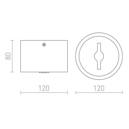 RED - Design Rendl - R12633 - LED Zatemnitveni reflektor KELLY LED/15W/230V bel