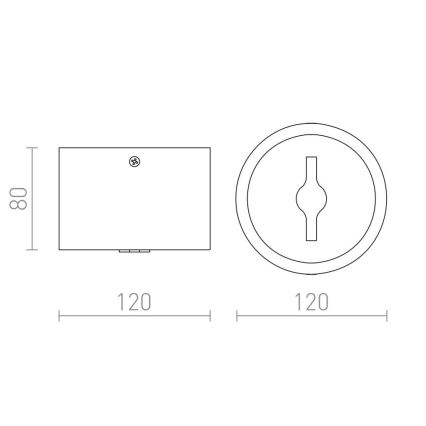 RED - Design Rendl-R12634 - LED Zatemnitveni reflektor KELLY 15W/230V črn