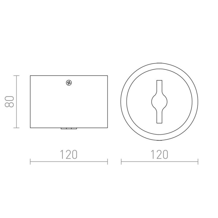 RED - Design Rendl-R12634 - LED Zatemnitveni reflektor KELLY 15W/230V črn