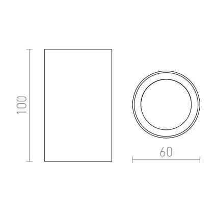 RED - Design Rendl - R12667 - Reflektor GAYA 1xGU10/35W/230V bel